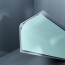 Congé d'angle interne PVC bleu vert mint 30 mm x 30 mm en 2 parties Altro pour habillage angle panneaux muraux épaisseur 2,5 mm