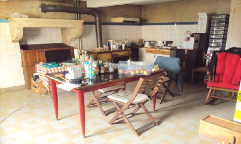 Salle de repos avant rénovation