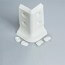 Angle externe blanc pour plinthe PVC à lèvres souples