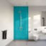 Panneau mural décoratif intérieur PVC Satiné Bleu Jade "Vibrance" Altro Whiterock Satins pour salle de bains