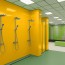 Panneau mural décoratif brillant jaune Altro Whiterock Chameleon Taxi Cab pour salle de bain 2