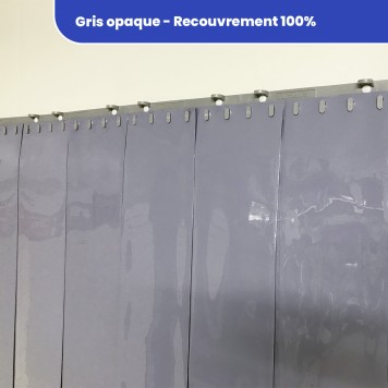Rideau standard gris opaque recouvrement 100% 2