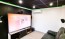 Faux plafond en dalles acoustiques noires