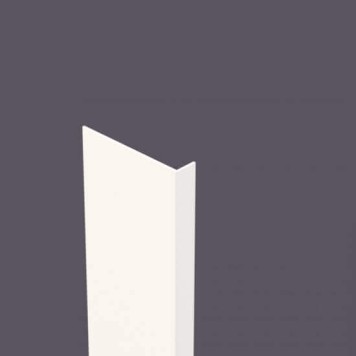 Corniere PVC 115 x 25  mm épaisseur 2,5 mm Blanc 9010