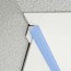 Congé d'angle interne bleu flint pour plaques PVC épaisseur 2-3 mm en situation