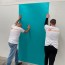 Plaque PVC bleu paon 2.5 mm satinee pour renover vos murs rigide