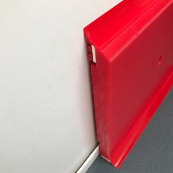 Plinthe à joints souples Polyéthylène rouge