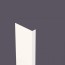 Corniere PVC 115 x 25  mm épaisseur 2,5 mm Blanc 9010