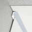 Congé d'angle interne bleu breeze pour plaques PVC épaisseur 2-3 mm en situation