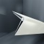 Baguette d'angle externe (sortant) PVC blanc vert spa 40 mm x 40 mm en 2 parties ALTRO pour panneaux muraux épaisseur 2,5 mm