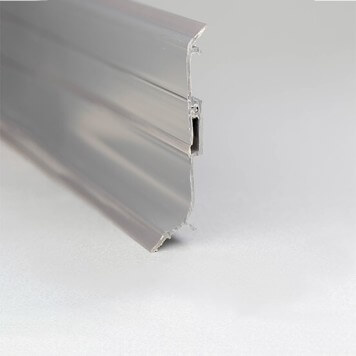 Plinthe PVC à lèvres souple gris foncé