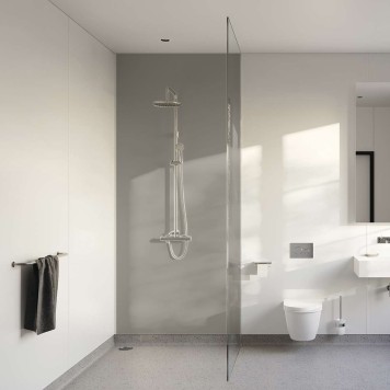 Panneau mural décoratif intérieur PVC Satiné Gris "Urban" Altro Whiterock Satins pour salle de bain