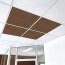 dalle acoustique marron rouge lave
