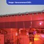 Rideau standard rouge transparent recouvrement 100% 2