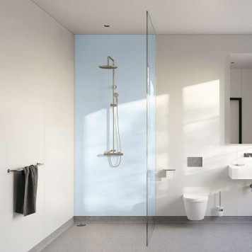 Panneau mural décoratif intérieur PVC Satiné Bleu Draguée "Clarity" Altro Whiterock Satins pour salle de bain