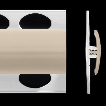 Profilé de jonction marron beige fawn 2 parties pour panneaux muraux ALTRO de 2,5 mm d'épaisseur