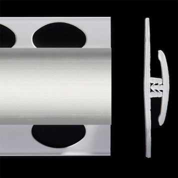 Profilé de jonction argent 2 parties pour panneaux muraux ALTRO de 2,5 mm d'épaisseur