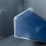 Congé d'angle interne PVC bleu ozone 30 mm x 30 mm en 2 parties Altro pour habillage angle panneaux muraux épaisseur 2,5 mm