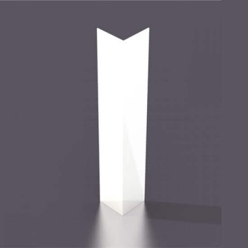 Corniere-pliable-PVC-60mm-x-60mm - épaisseur 2,5mm - Blanc 9010