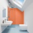 Panneau mural décoratif intérieur PVC Satiné Orange "Bergamot" Altro Whiterock Satins pour salle de bains 2