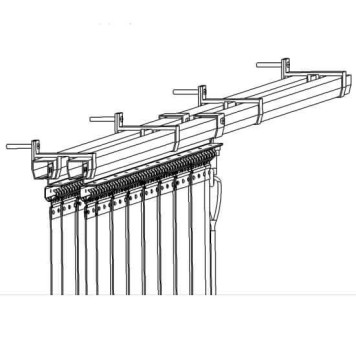 Schema double rail ouvert