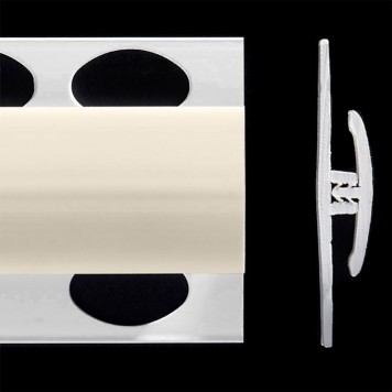 Profilé de jonction beige oyster 2 parties pour panneaux muraux ALTRO de 2,5 mm d'épaisseur