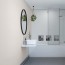 Réalisation paroi salle de bain avec Panneau mural décoratif intérieur PVC Satiné Beige Gris "Silk" Altro Whiterock Satins