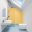 Panneau mural décoratif intérieur PVC Satiné Jaune "Honeydew" Altro Whiterock Satins pour salle de bains 2