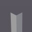 corniere pvc 80 x 80 mm gris metal (374)