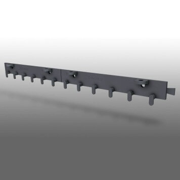 Rail de fixation pour rideau à lanières en polypropylène