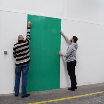 Plaque PVC verte 3 mm rigide et brillante 