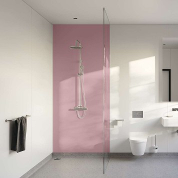 Panneau mural décoratif intérieur PVC Satiné Rose "Blush" Altro Whiterock Satins pour salle de bains