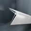 Baguette d'angle externe (sortant) PVC blanc beige linen 40 mm x 40 mm en 2 parties ALTRO pour panneaux muraux épaisseur 2,5 mm