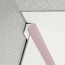 Congé d'angle interne rose blush pour plaques PVC épaisseur 2-3 mm en situation
