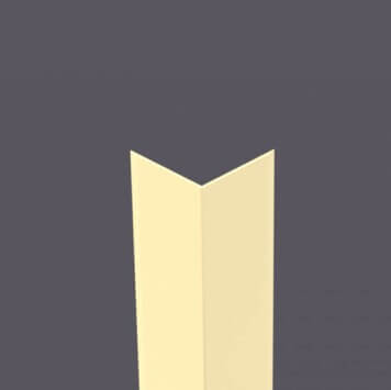Corniere PVC 80 x 80 mm beige (375)