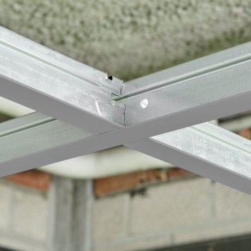 Profilé porteur gris métal universel T24 longueur 3,60 m