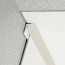 Congé d'angle interne beige oyster pour plaques PVC épaisseur 2-3 mm en situation