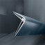 Baguette d'angle externe (sortant) PVC bleu twilight 40 mm x 40 mm en 2 parties ALTRO pour panneaux muraux épaisseur 2,5 mm