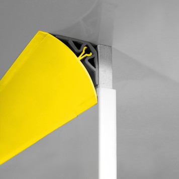 Anglerond jaune profilés mâle femelle pour-arrondir les angles avec support