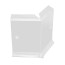 Angle interne pour plinthe Polyéthylène blanche avec découpe pour U de sol