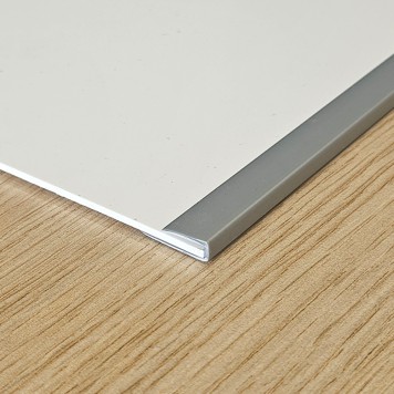 profilé de départ et d'arrêt en aluminium avec plaque