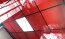 faux plafond en dalles rouges brillantes lavables
