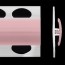 Profilé de jonction rose blush 2 parties pour panneaux muraux ALTRO de 2,5 mm d'épaisseur