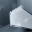 Congé d'angle interne PVC blanc bleu ice 30 mm x 30 mm en 2 parties Altro pour habillage angle panneaux muraux épaisseur 2,5 mm