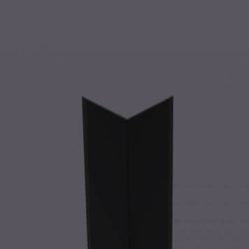 corniere pvc 80 x 80 mm noire (377)