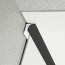 Congé d'angle interne noir dakota pour plaques PVC épaisseur 2-3 mm en situation