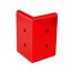 Angle externe pour lisse de protection murale PEHD rouge
