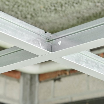 Profilé porteur blanc universel T24 longueur 3,60 m