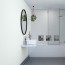 Panneau mural décoratif intérieur PVC Satiné Vert blanc "Seofam" Altro Whiterock Satins pour salle de bain 3