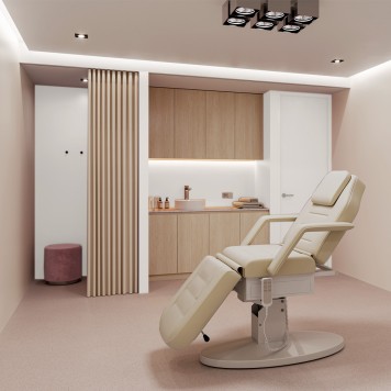 Réalisation paroi salle de bain avec Panneau mural décoratif intérieur PVC Satiné Beige Gris "Silk" Altro Whiterock Satins